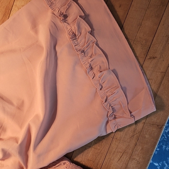 Wishing Waves Smocked Ruffle Cropped Top Size XL - Picture 6 of 10